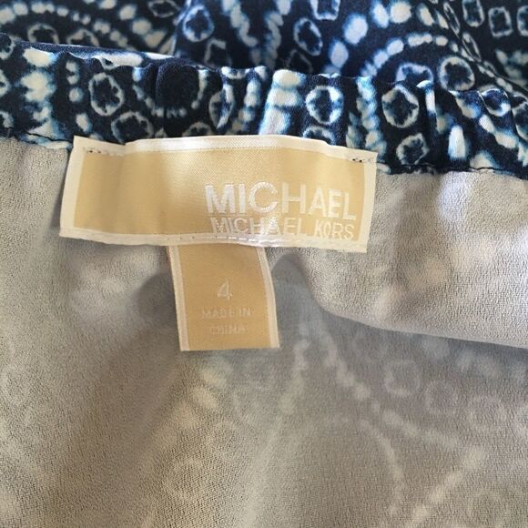 Michael Kors Off-Shoulder Print Dress Size 4 - Picture 5 of 6